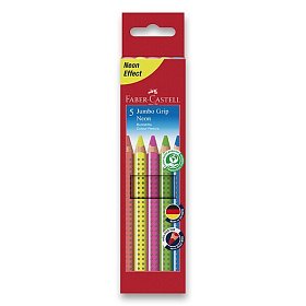 Pastelky Jumbo Grip Neon, Faber-Castell